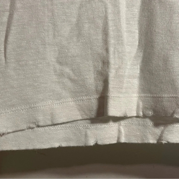 Sandro Paris White Linen Top Size 1/Small - Picture 5 of 6